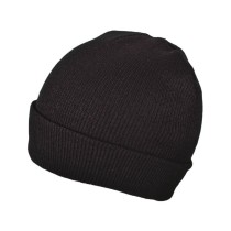 Double-knit hat, black