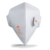 Foldable respirator with valve. Uvex Silv-Air classic 3210 FFP2
