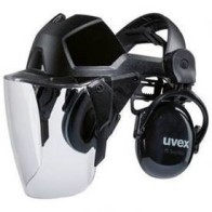 Uvex Pheos Faceguard protective visor with ear cups
