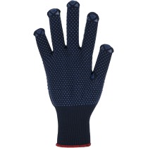 Knitted gloves with PVC dots