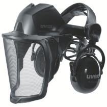 Skydelis apsauginis tinklinis su ausinėmis Uvex Pheos Faceguard, 9790215