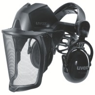 Skydelis apsauginis tinklinis su ausinėmis Uvex Pheos Faceguard, 9790215