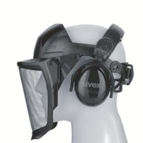 Skydelis apsauginis tinklinis su ausinėmis Uvex Pheos Faceguard, 9790215