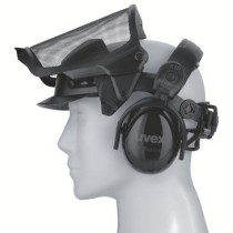 Skydelis apsauginis tinklinis su ausinėmis Uvex Pheos Faceguard, 9790215