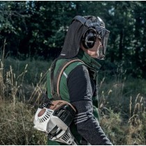 Skydelis apsauginis tinklinis su ausinėmis Uvex Pheos Faceguard, 9790215