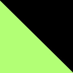 Чёрный - cветлo зеленый